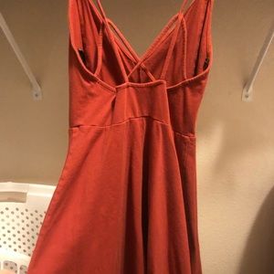 Red summer dress